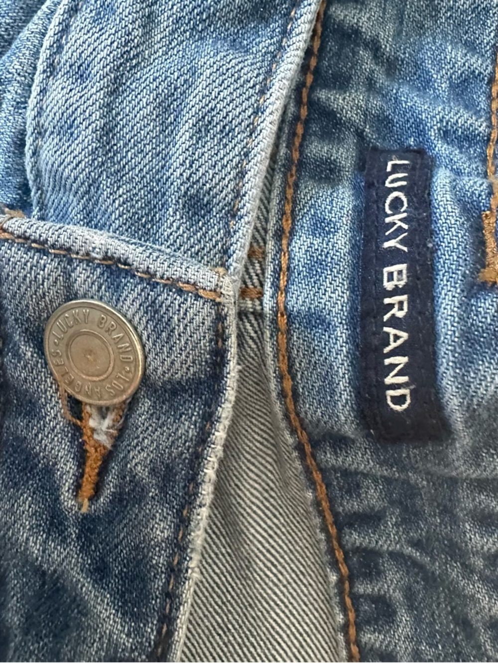 Lucky Brand Light Blue Distressed Women's Denim Shorts - Picture 3 of 11